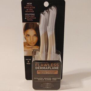 Finishing Touch Flawless Dermaplane Facial Exfoliator & Hair Remover, White BNIP